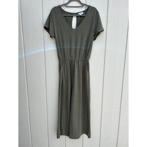 Mud Pie Knit Wide Leg Jumpsuit, Short‎ Sleeve, Keyhole Back Closure, Sz S